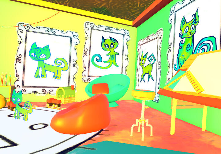 The inside of the player's home or "pad".